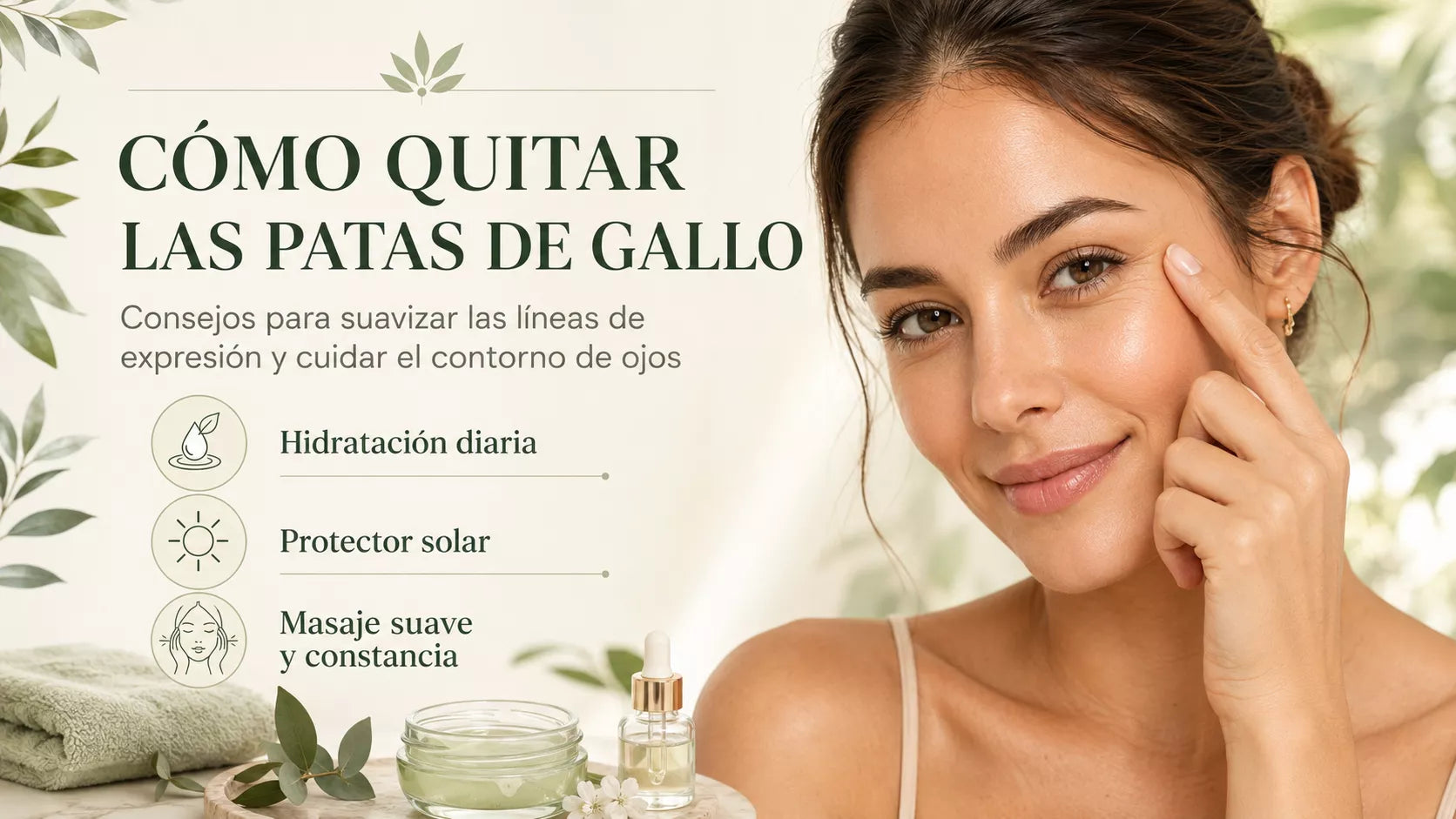 Cómo quitar las patas de gallo: 5 métodos que suavizan las arrugas del contorno