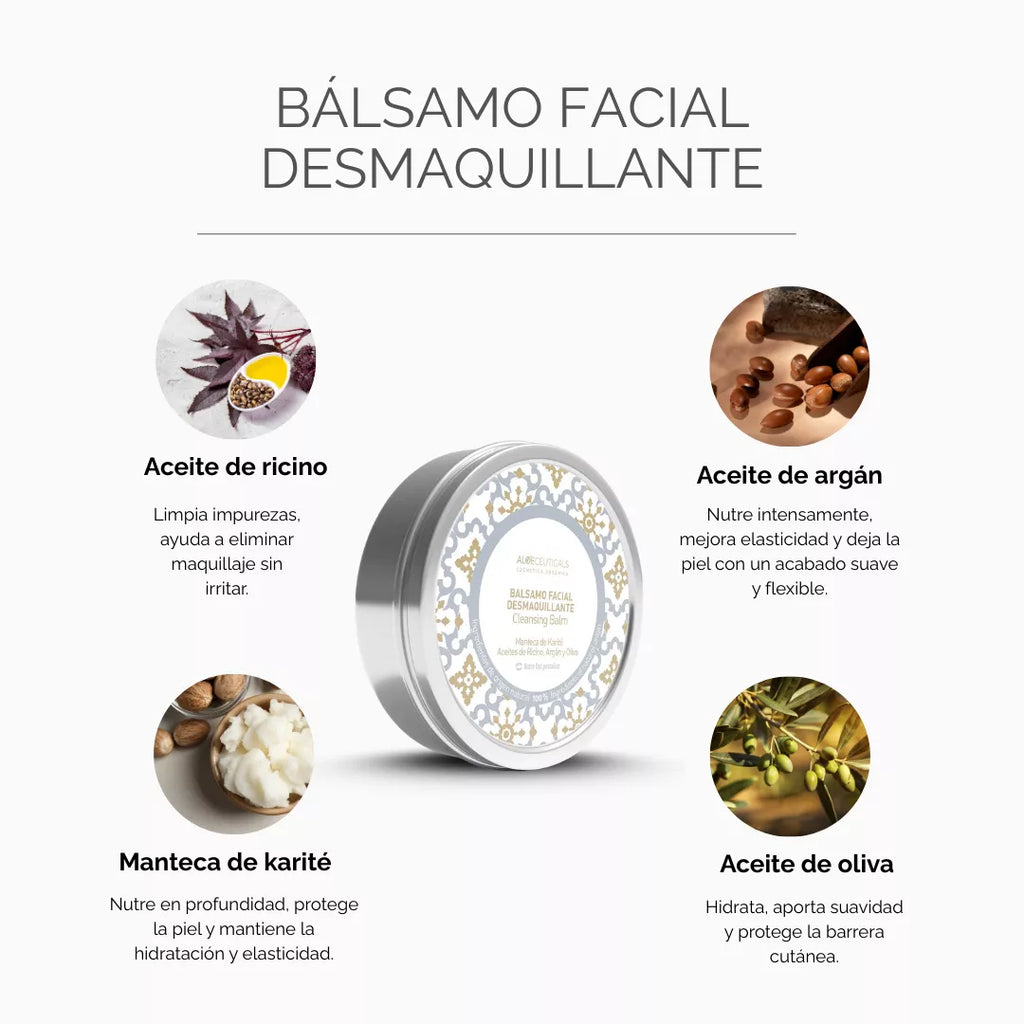 Bálsamo Desmaquillante (Manteca de Karité + Aceite de ricino + Aceite de oliva y de Argan)