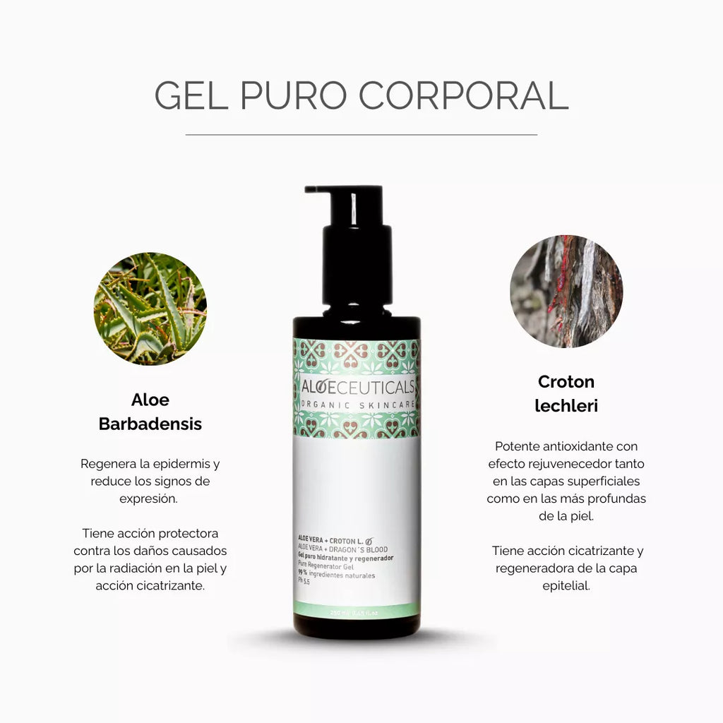 Gel Aloe Vera Puro - Regenerador e Hidratante Corporal